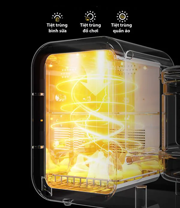 Máy tiệt trùng - Đun nước hâm sữa đa chức năng SHAVI bản nâng cấp 10 in 1