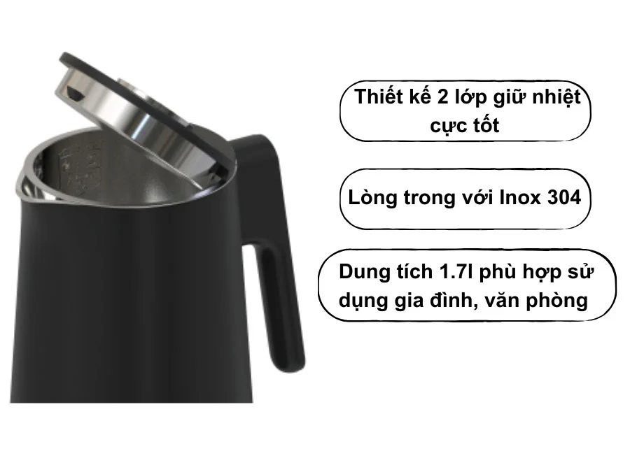 Ấm đun nước Gkoch HB-K102A 1.800W