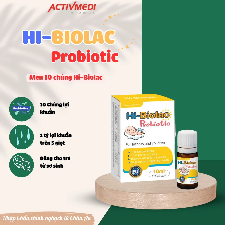 Men vi sinh dành cho bé