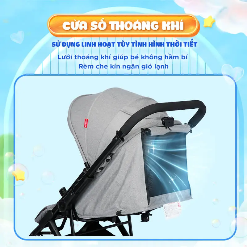 Xe đẩy hai chiều Chilux K3, gấp nhỏ gọn