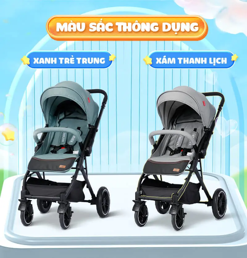 Xe đẩy hai chiều Chilux K3, gấp nhỏ gọn