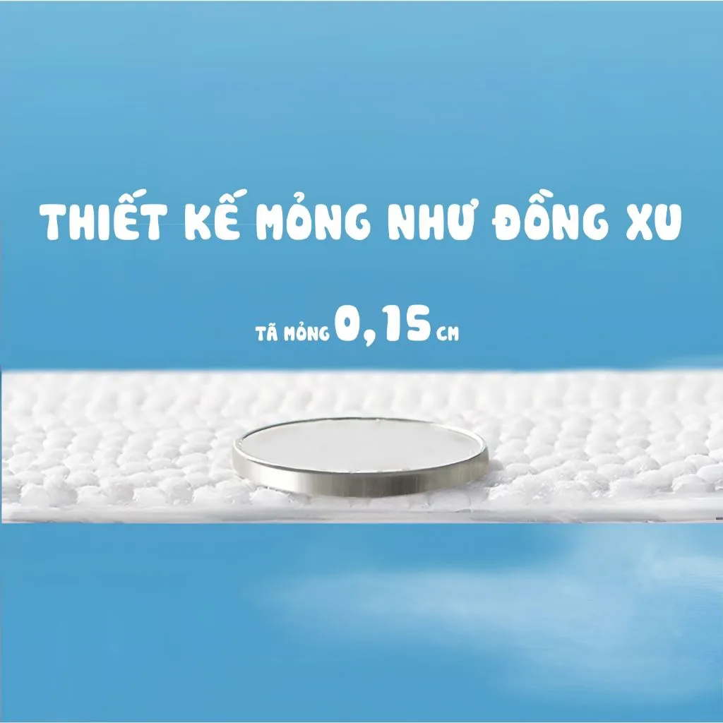 Bỉm quần Topgiakids B02 bảo vệ làn da của bé, đai chun đệm mây mềm mại, chống tràn tối đa