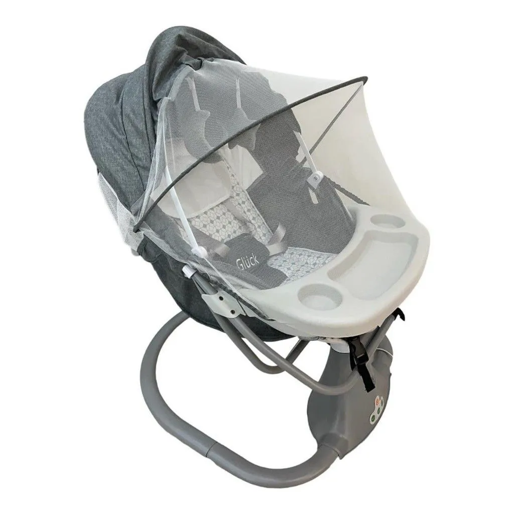 Nôi điện tự động ru ngủ cho bé Gluck SG001 có điều khiển từ xa kèm kết nối bluetooth