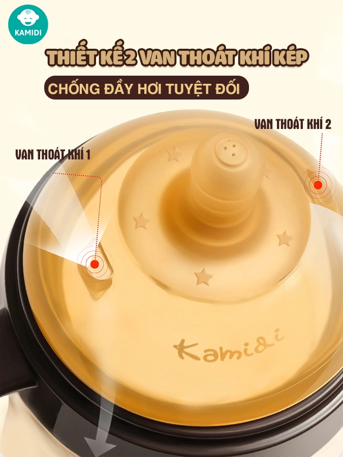 Bình sữa Kamidi chất liệu PPSU dung tích 300ml, hàng chính hãng