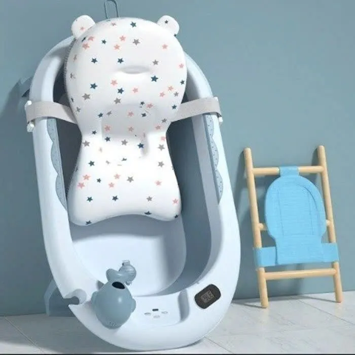 Chậu tắm gấp gọn Gluck Model GW - 01 kèm phao có nhiệt kế